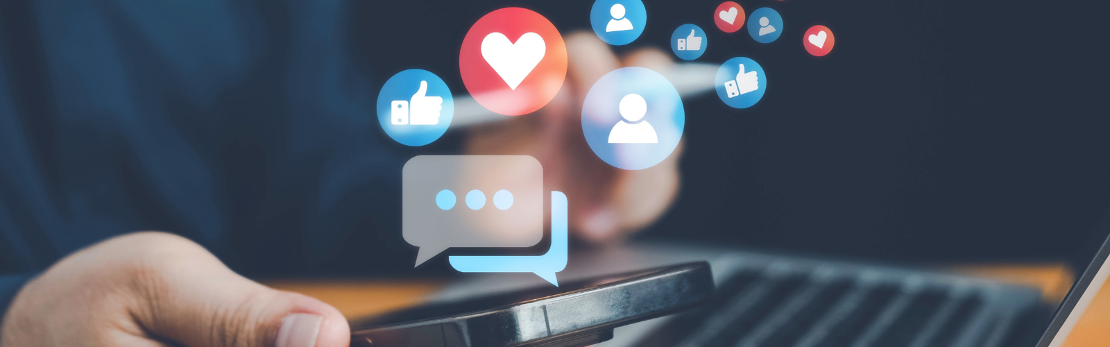 This is an image of social media icons